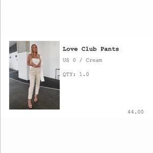 Love club pants